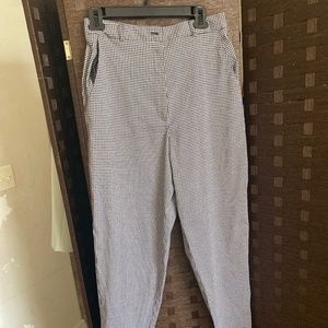 High Waisted Vintage Checkered Pants